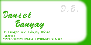 daniel banyay business card