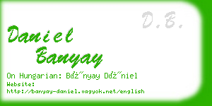 daniel banyay business card